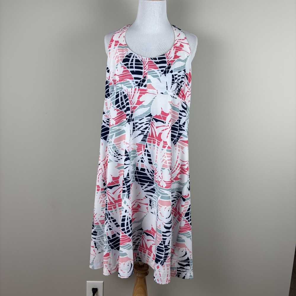 Columbia Halter Dress Womens XL Multicolor Floral PFG Performance Fishing Casual